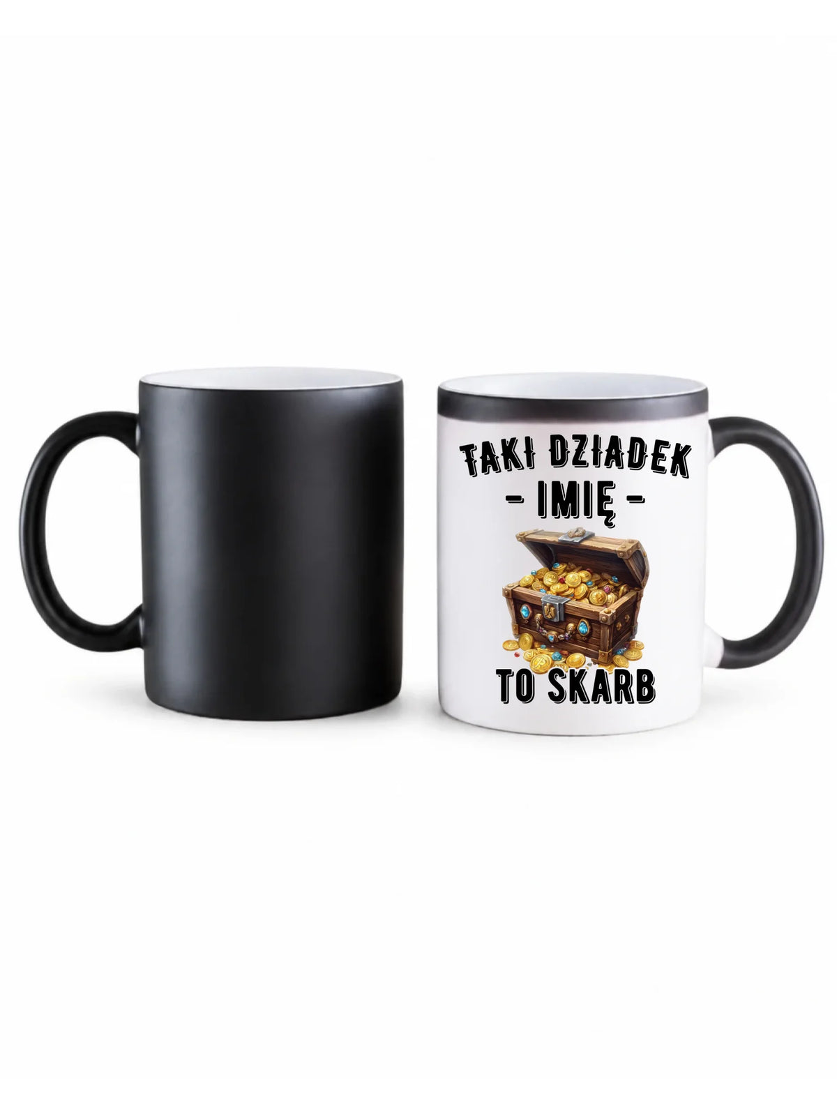 Kubek magiczny dla dziadka - Taki dziadek to skarb - personalizowany D19