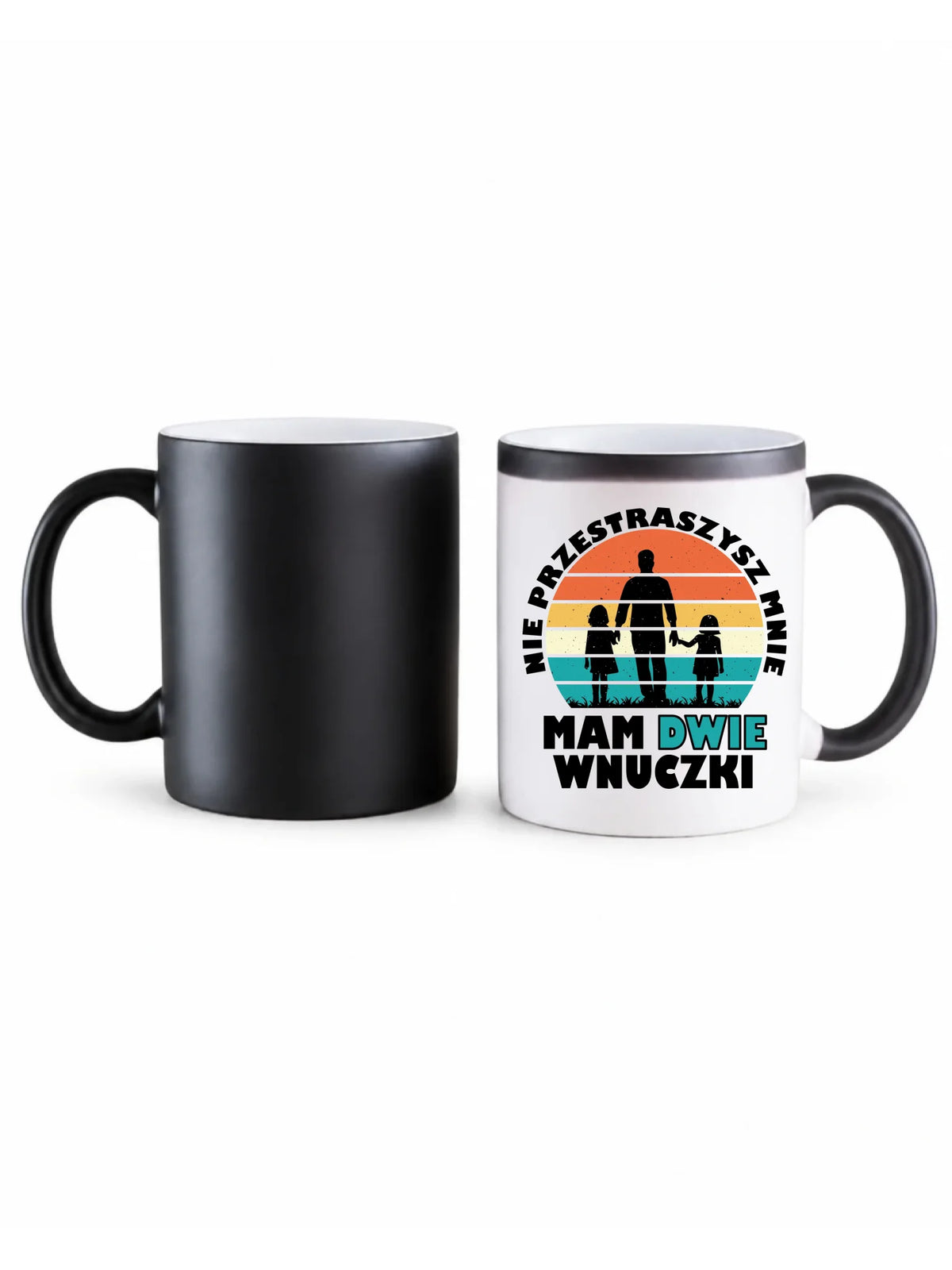 Kubek magiczny dla dziadka - Nie przestraszysz mnie mam dwie wnuczki D41