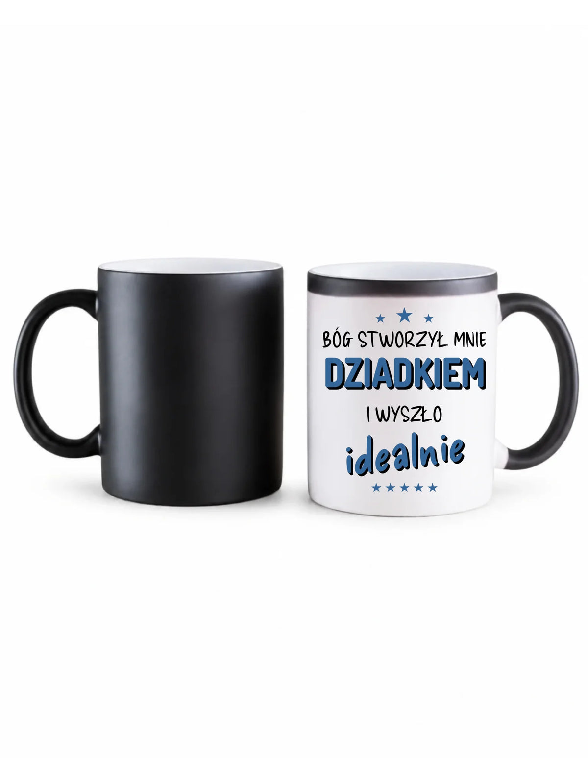 Kubek magiczny dla dziadka - Bóg stworzył mnie dziadkiem i wyszło idealnie D08