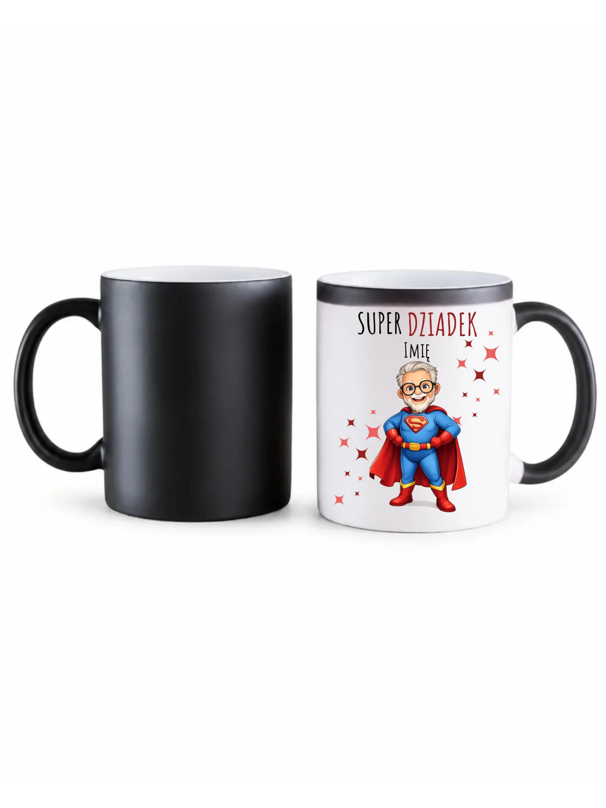 Kubek magiczny dla dziadka - Super Dziadek - personalizowany D02