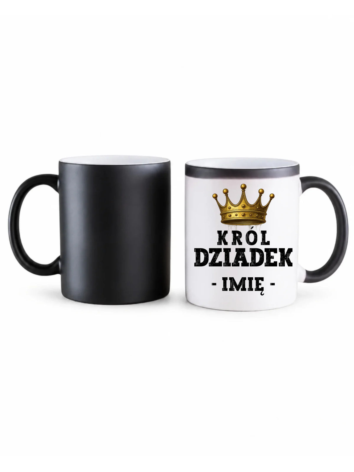 Kubek magiczny dla dziadka - Król Dziadek - personalizowany D17