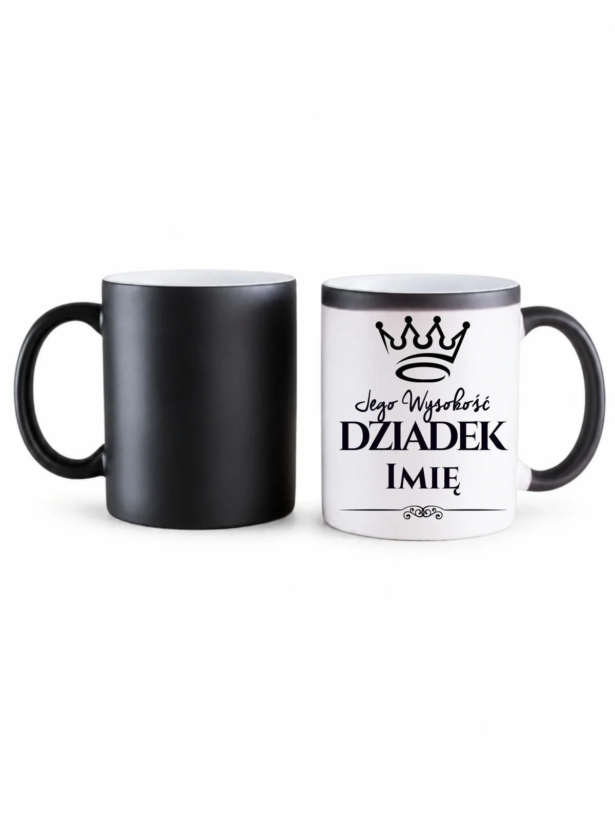 Kubek magiczny dla dziadka - Jego Wysokość dziadek - personalizowany D11