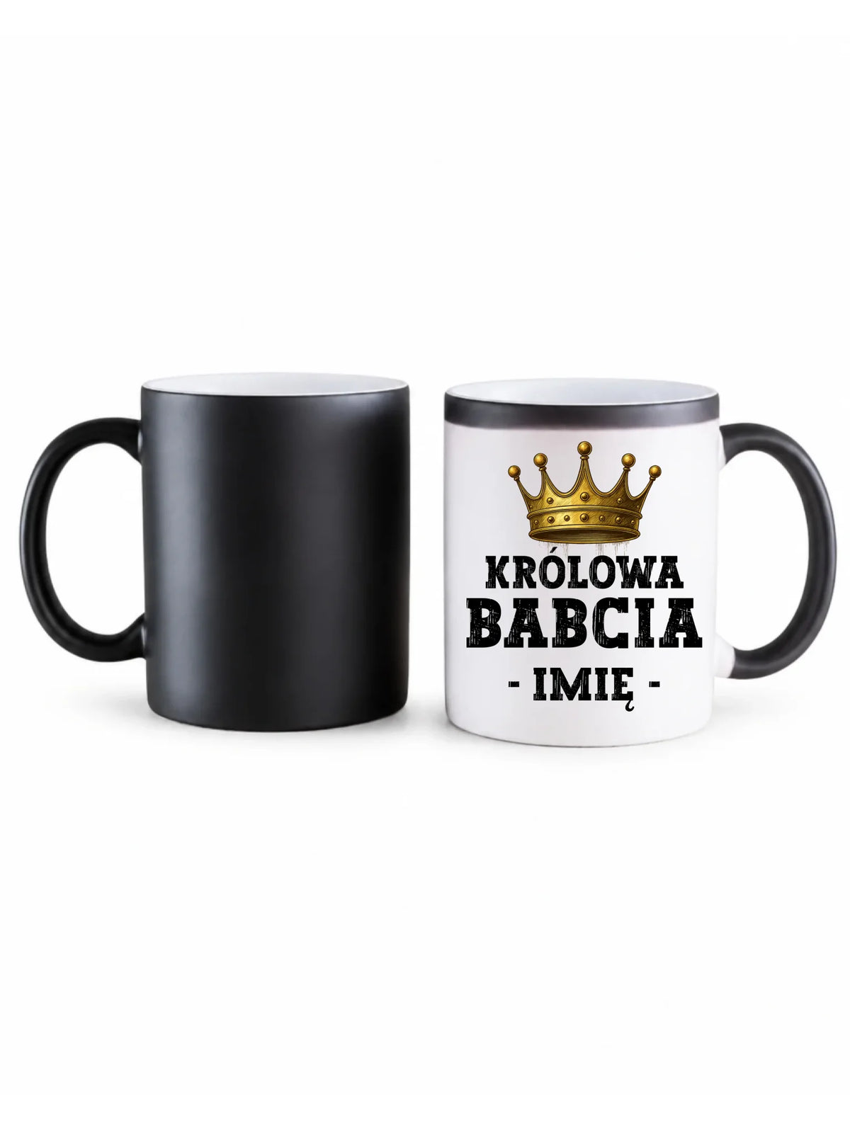 Kubek magiczny dla babci - Królowa Babcia - personalizowany B17