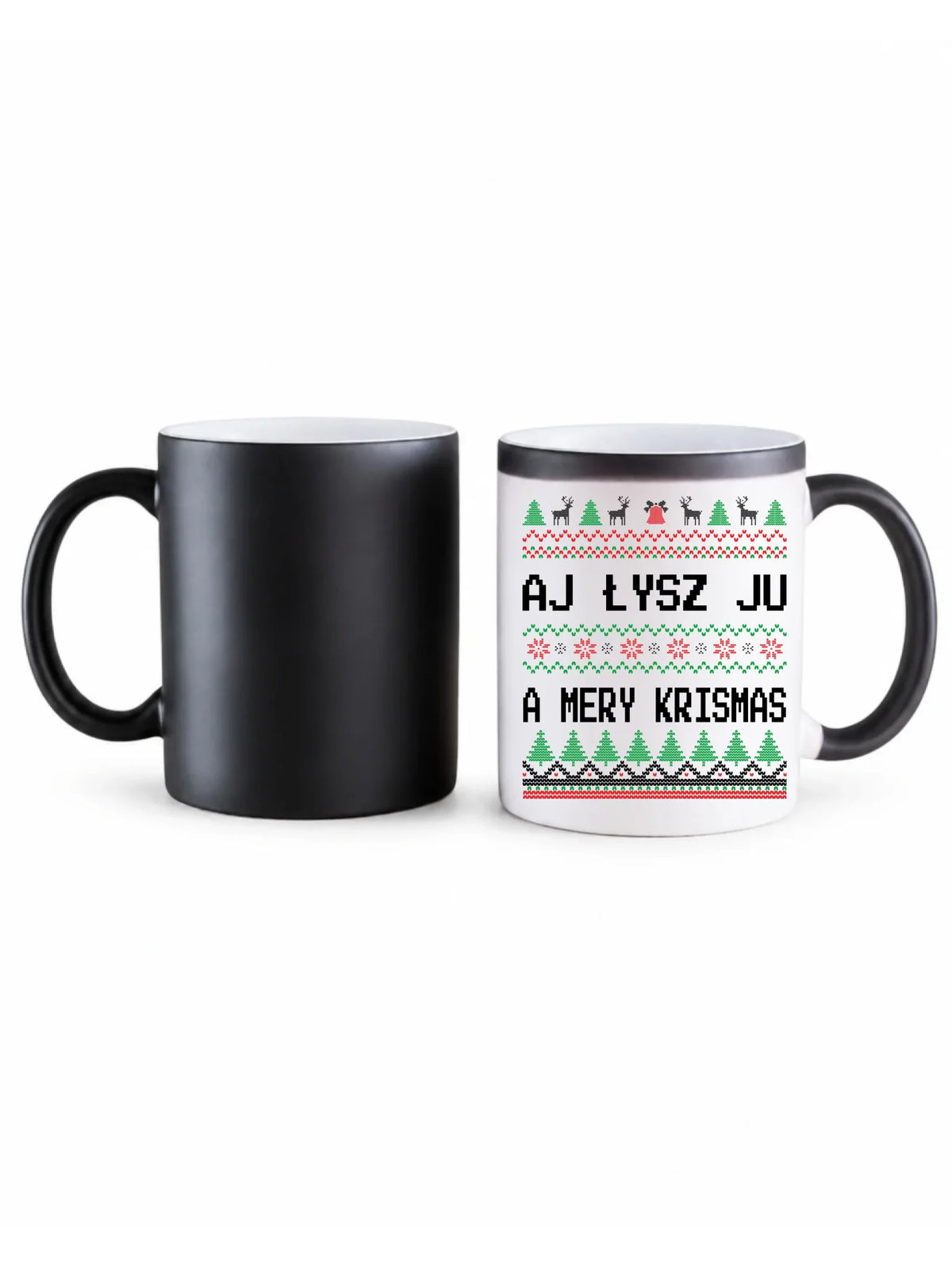 Kubek magiczny świąteczny - Aj łysz ju a mery krismas BN12
