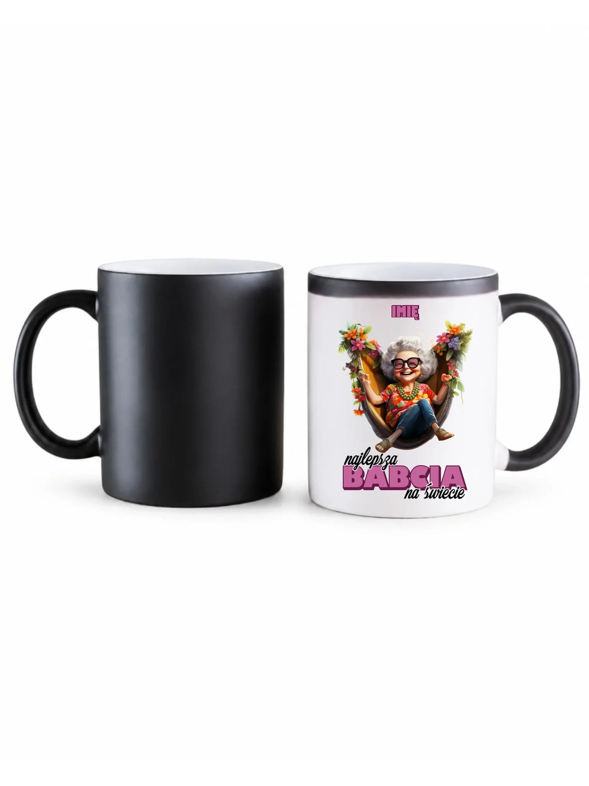 Kubek magiczny dla babci - Najlepsza Babcia na świecie - personalizowany B14