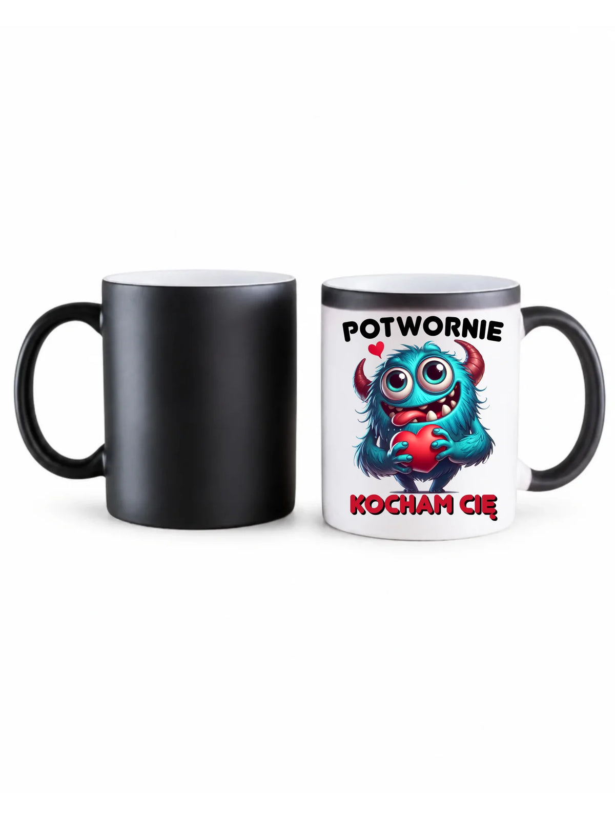 Kubek magiczny dla par - Potwornie Kocham Cię W45