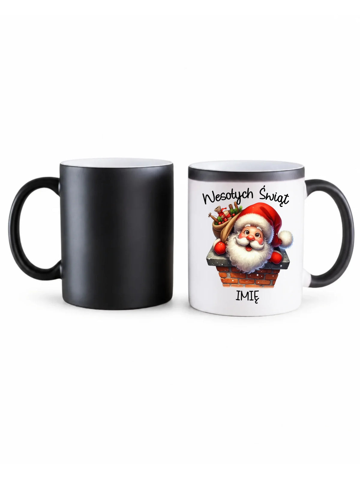 Kubek magiczny świąteczny - prezent na Mikołajki Mikołaj - personalizowany BN08