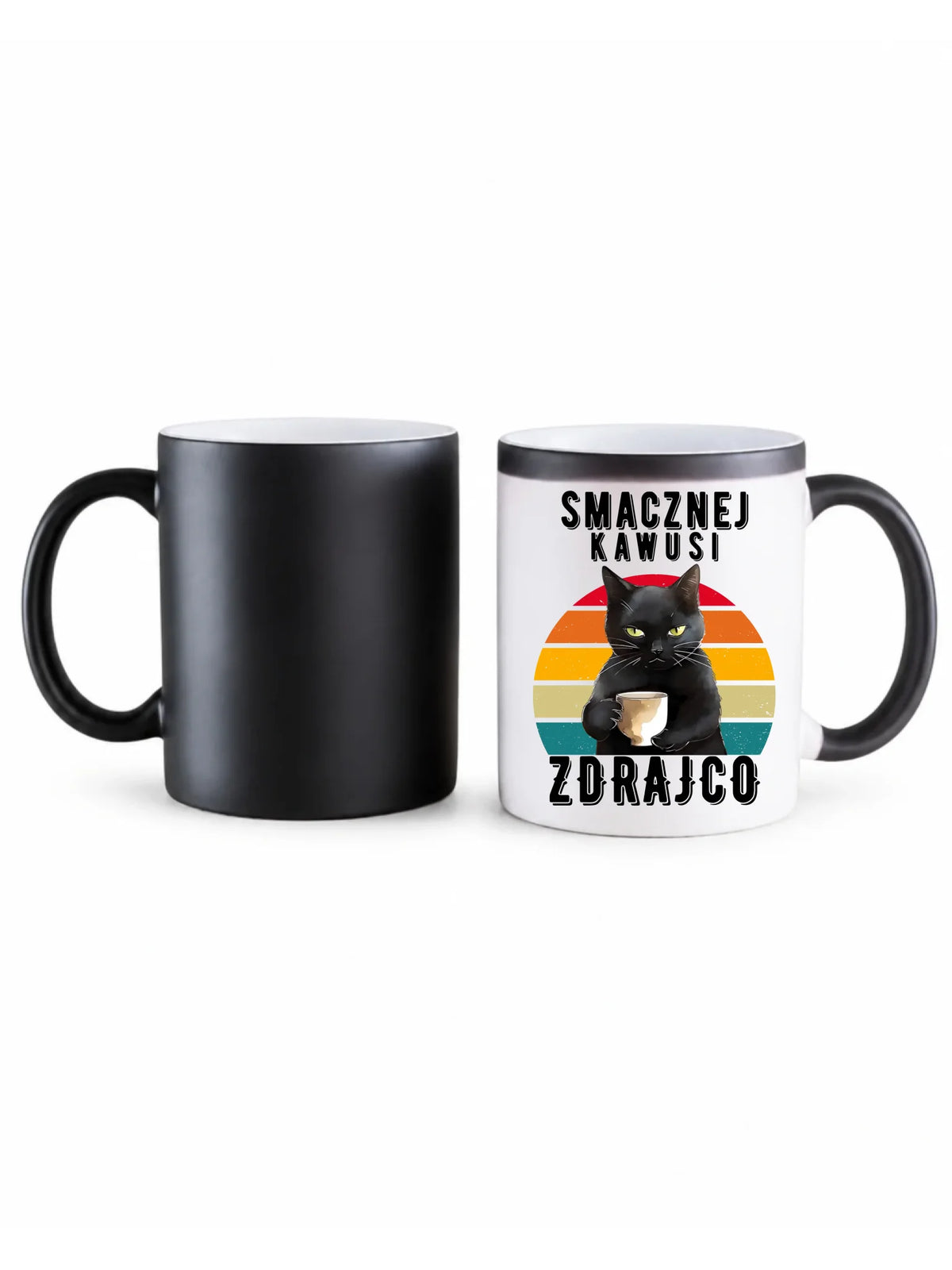 Kubek magiczny na odejście z pracy - Smacznej kawusi zdrajco OP03