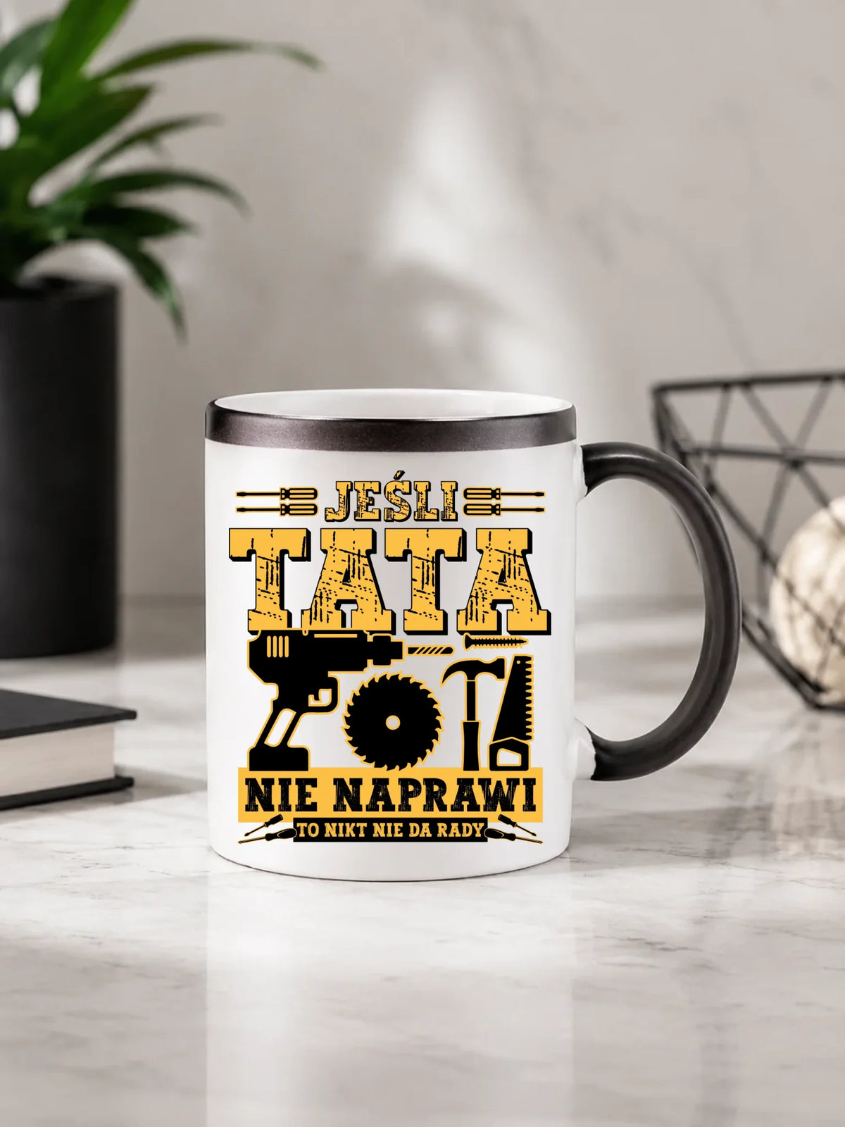 Kubek magiczny dla taty - Jeśli tata nie naprawi to nikt nie da rady DT43