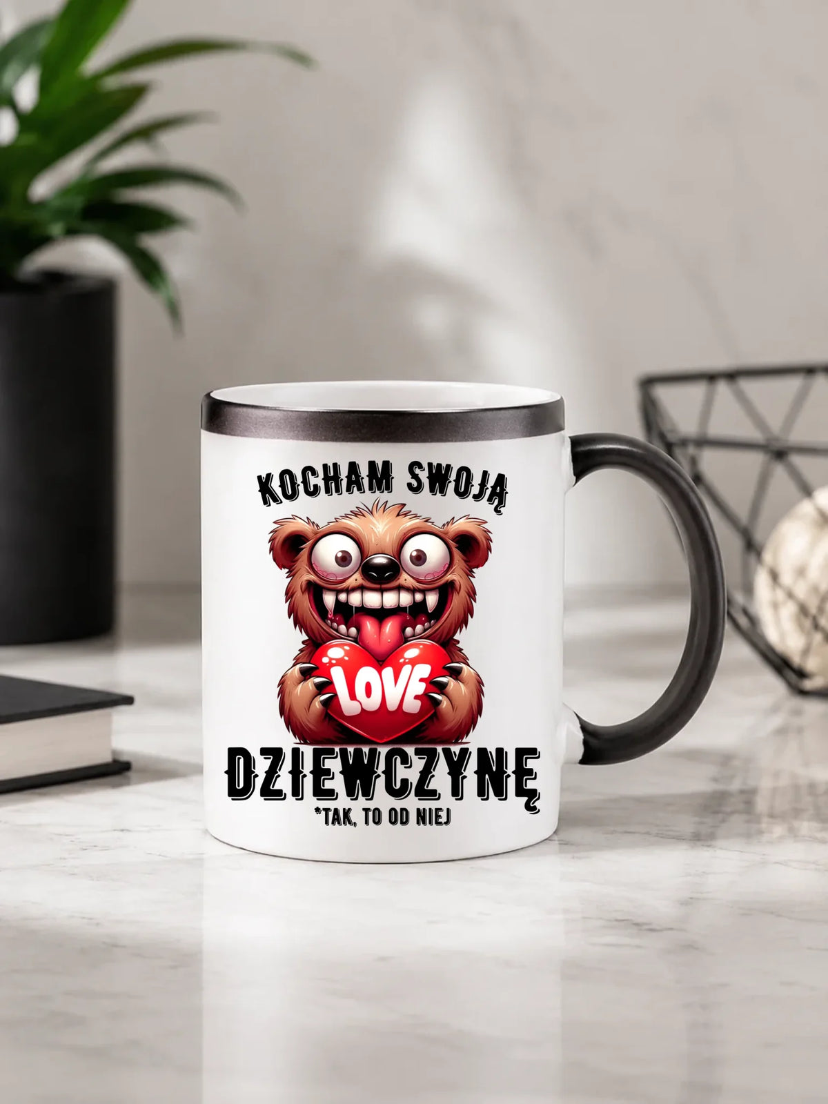 Kubek magiczny dla chłopaka - Kocham swoją dziewczynę W30