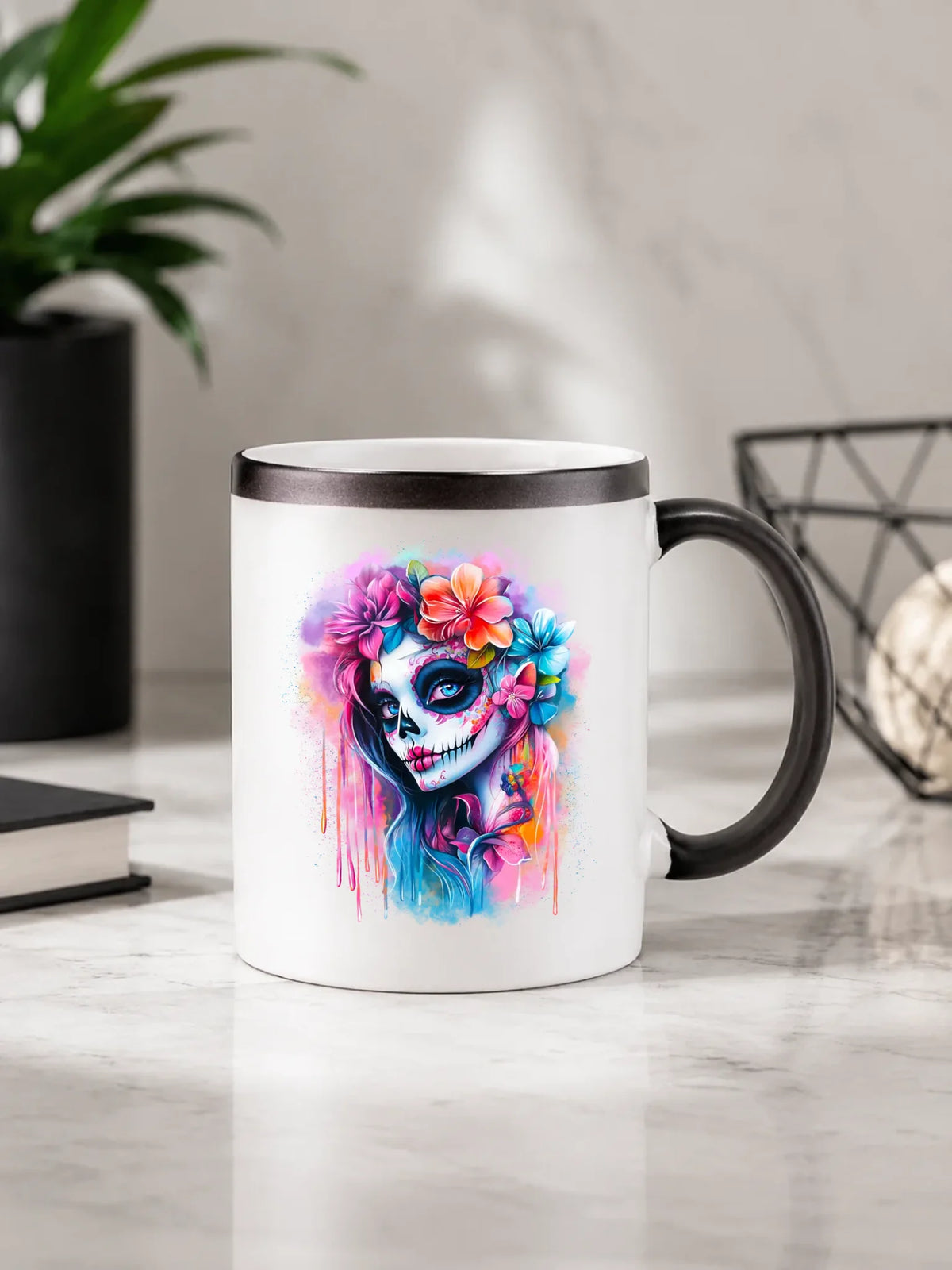 Kubek magiczny na Halloween - La Muerte HL05