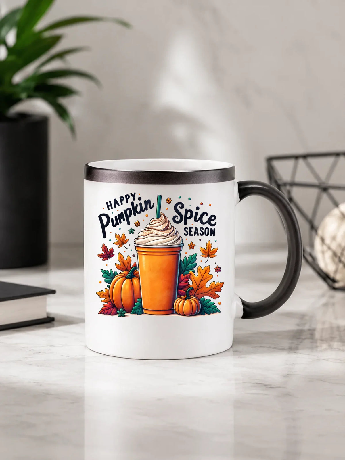Kubek magiczny jesienny - Pumpkin Spice - kawa dyniowa JS02