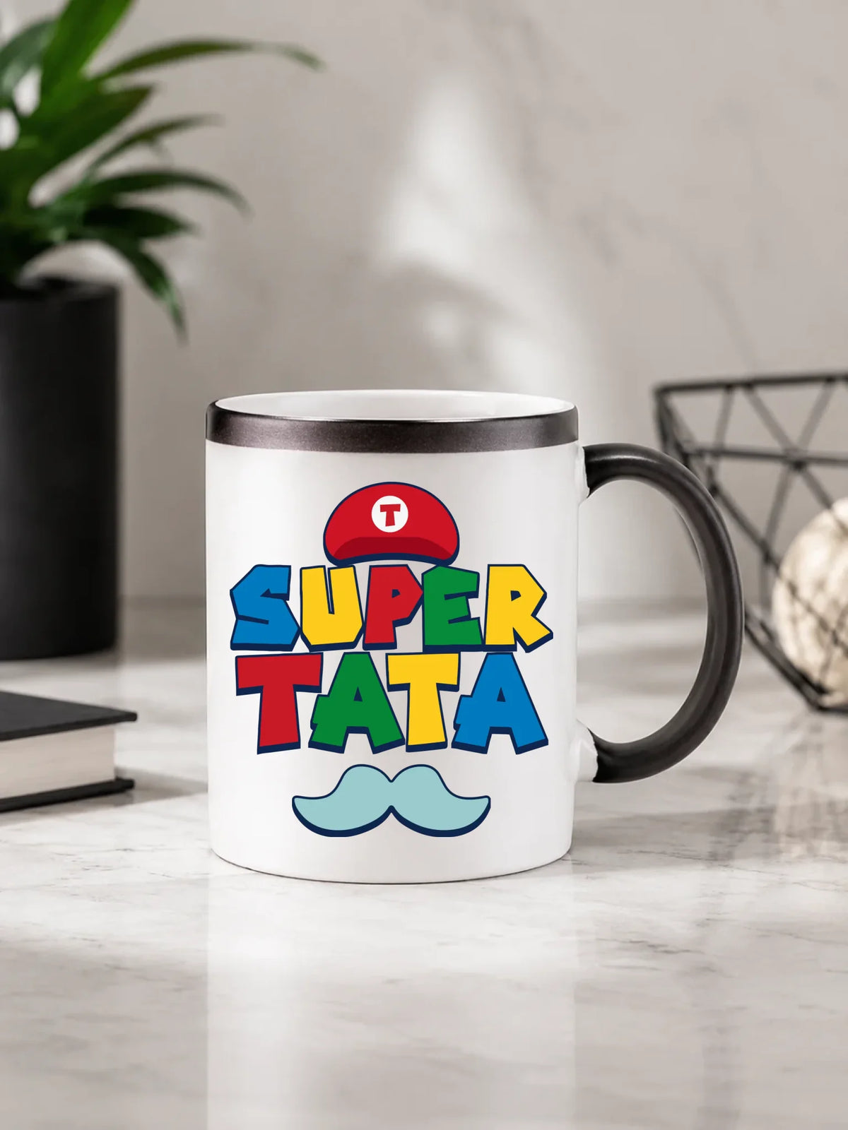 Kubek magiczny dla taty - Super Tata w stylu Mario DT28