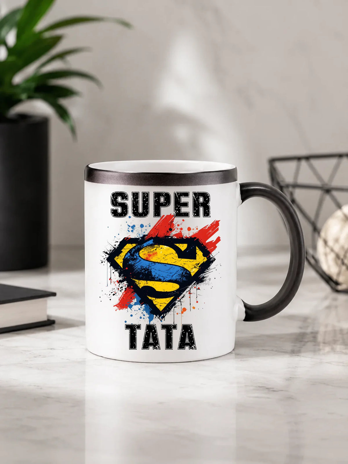 Kubek magiczny dla taty - Super Tata superbohater DT07