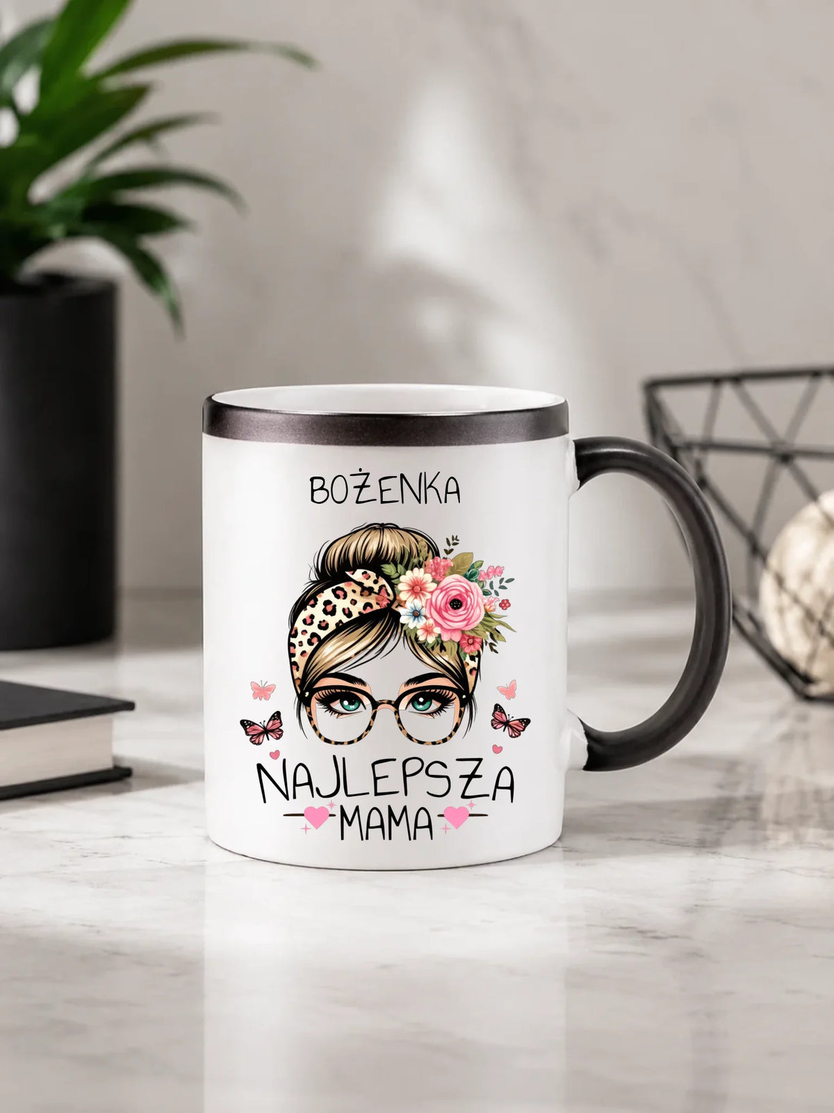 Kubek magiczny dla mamy - Najlepsza mama - personalizowany DM37