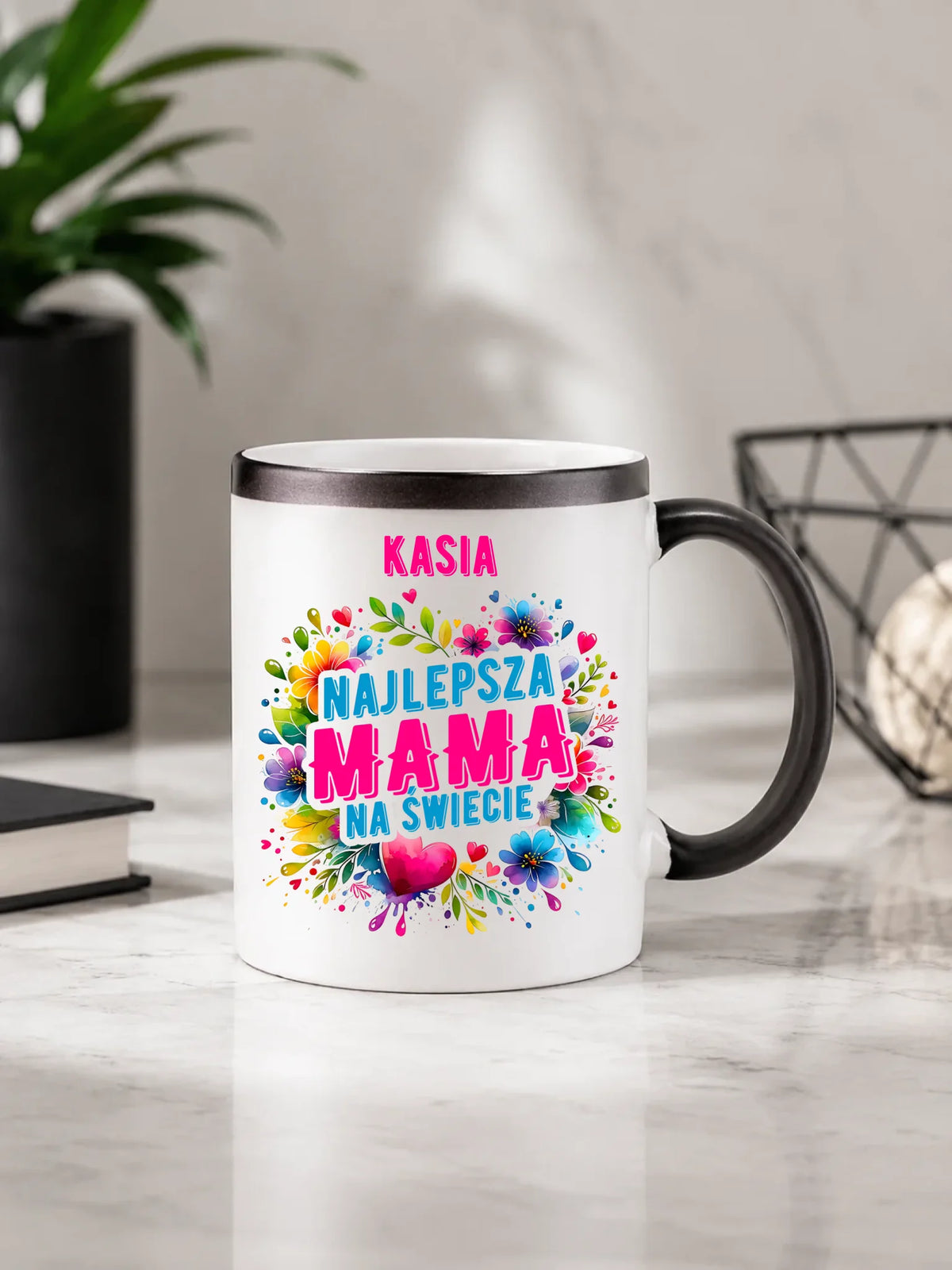 Kubek magiczny dla mamy - Najlepsza Mama - personalizowany DM15