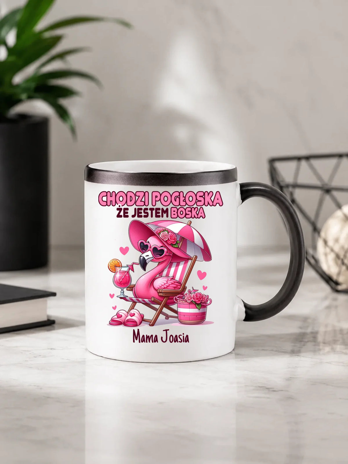 Kubek magiczny dla mamy - Chodzi pogłoska, że jestem boska - personalizowany DM14