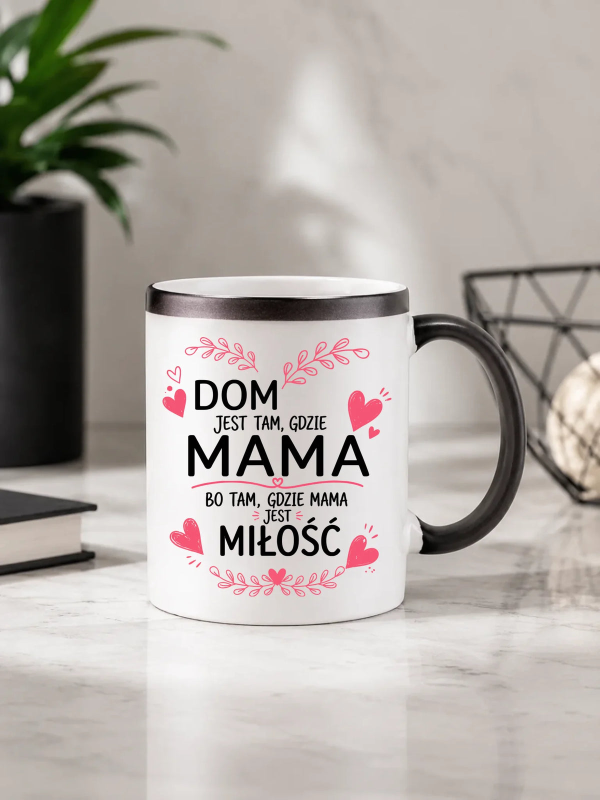 Kubek magiczny dla mamy - Dom jest tam gdzie mama DM31