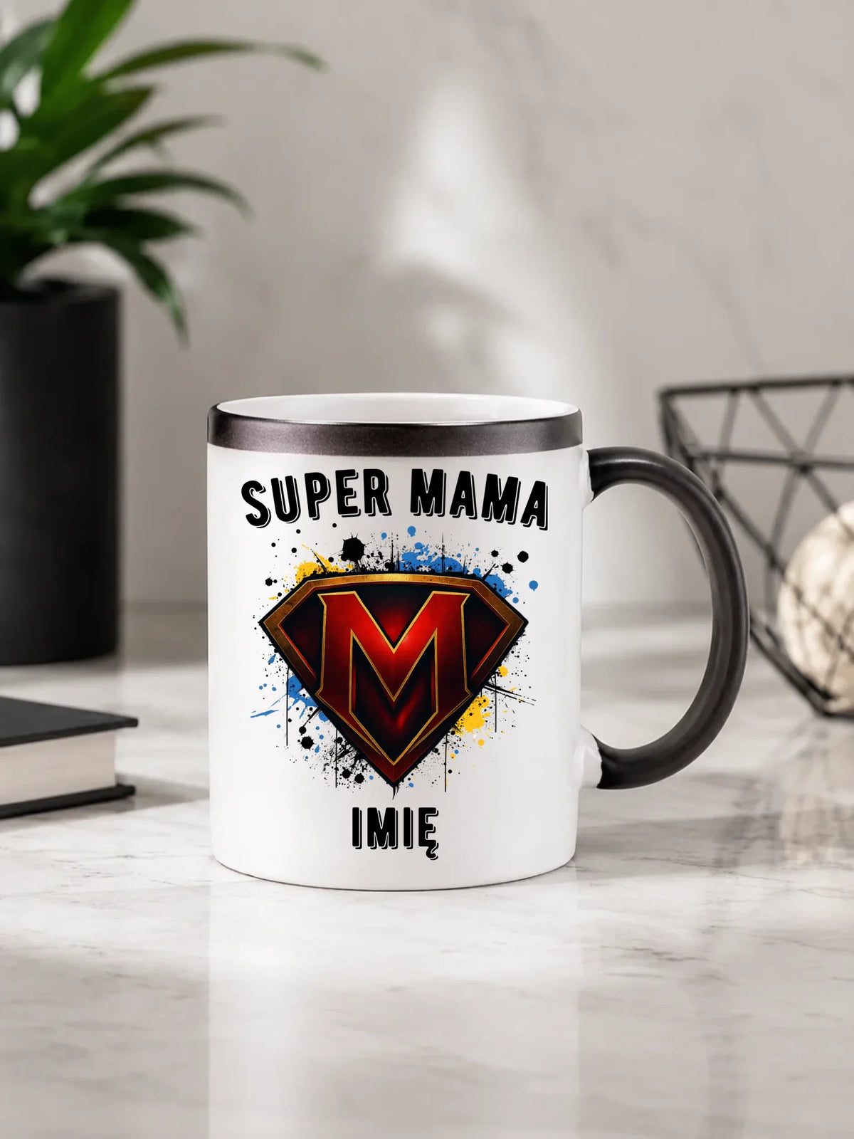 Kubek magiczny dla mamy - Super Mama - personalizowany DM07