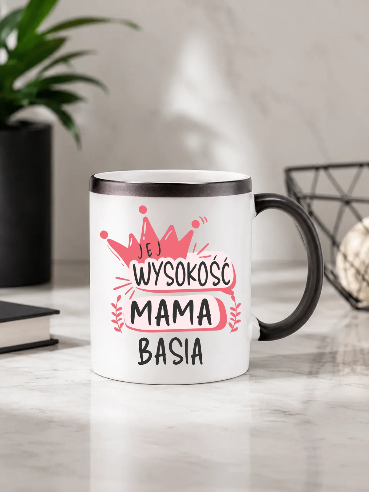 Kubek magiczny dla mamy - Jej Wysokość Mama - personalizowany DM16