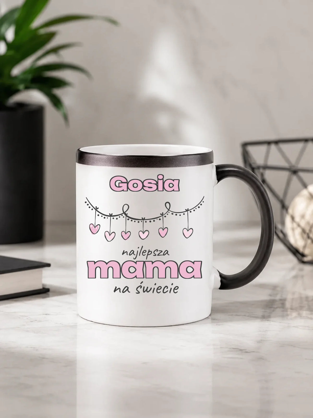 Kubek magiczny dla mamy - Najlepsza Mama - personalizowany DM27