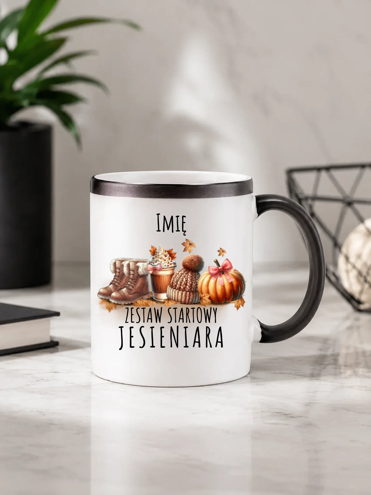 Kubek magiczny jesieniara – Zestaw startowy - personalizowany JS05