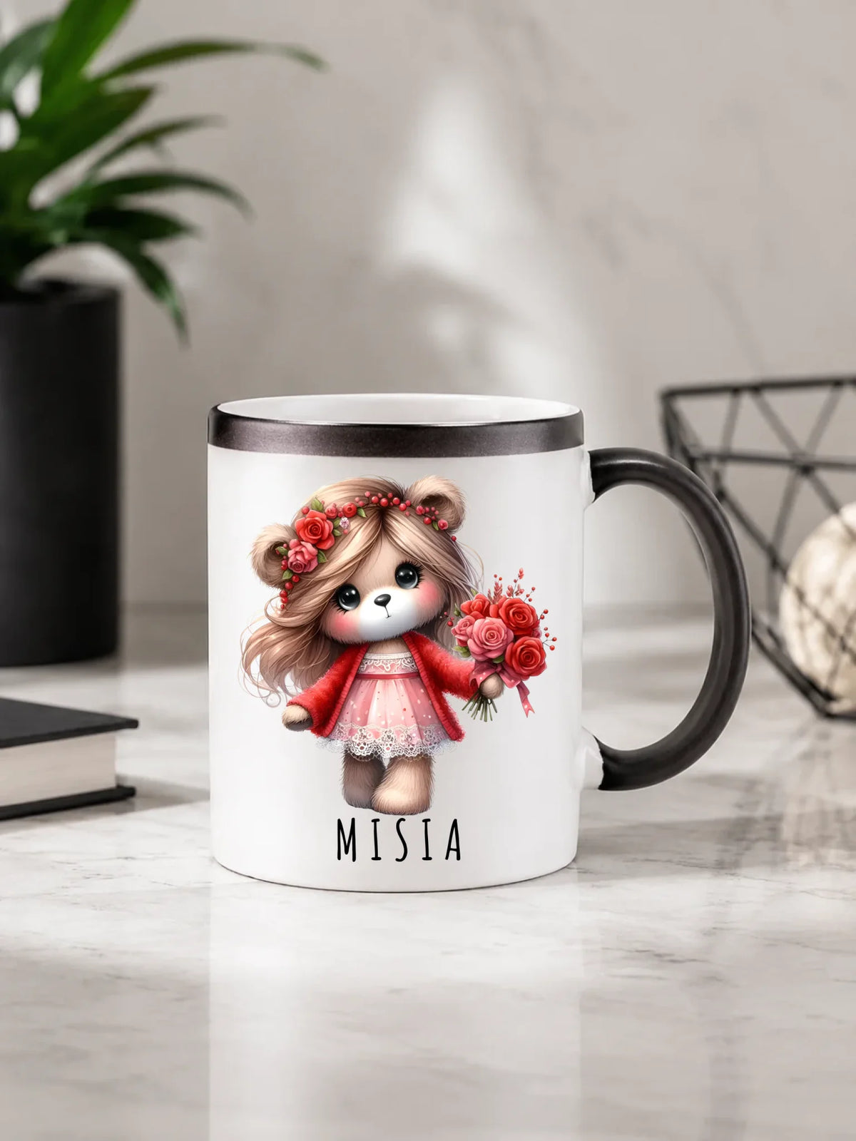 Kubek magiczny dla dziewczyny - Misia W35