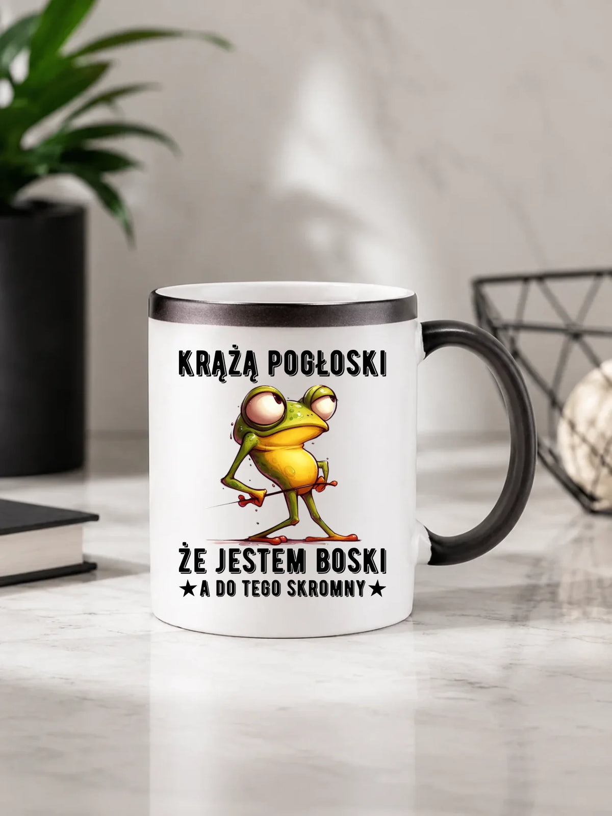 Kubek magiczny - prezent dla chłopaka - Jestem boski DCH15