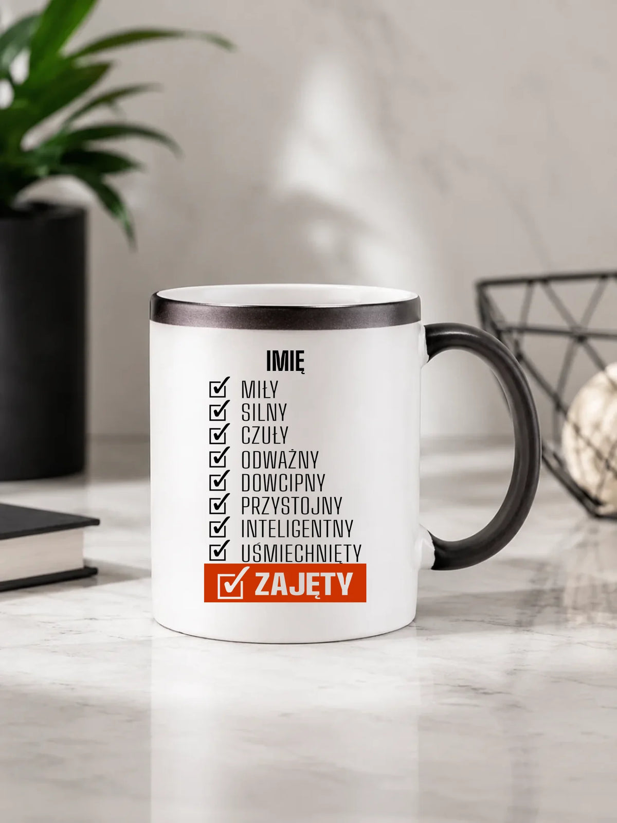 Kubek magiczny - Zajęty prezent dla chłopaka męża narzeczonego - personalizowany DCH05