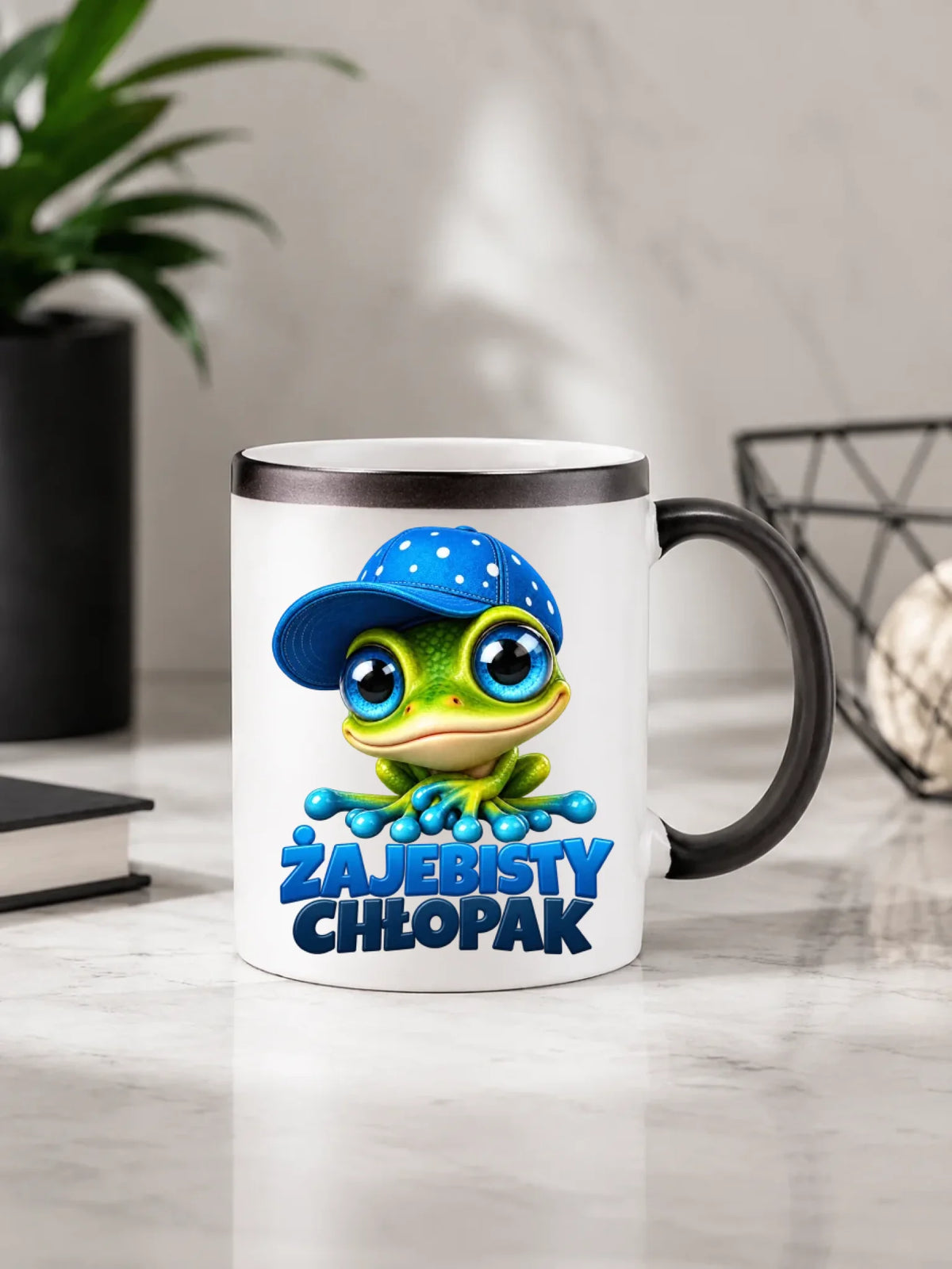 Kubek magiczny - Żajebisty Chłopak - personalizowany DCH01