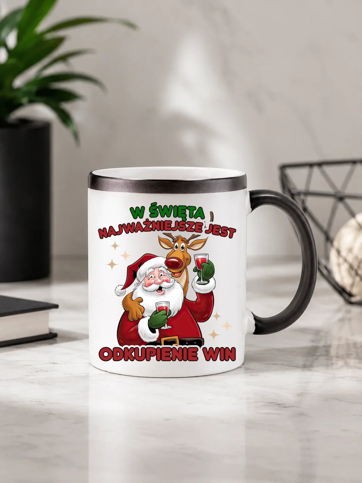 Kubek magiczny świąteczny - W święta najważniejsze jest odkupienie win BN73