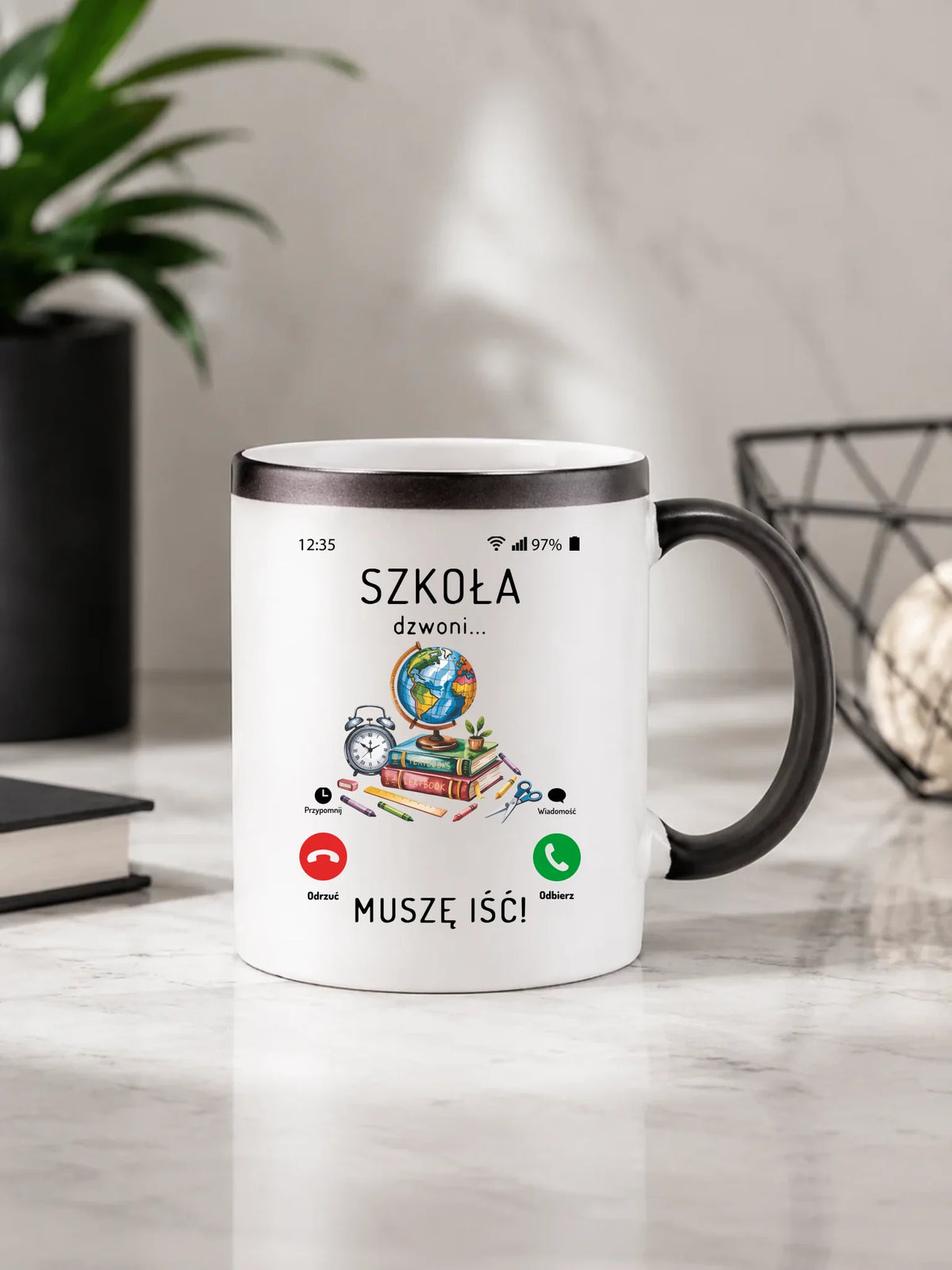 Kubek magiczny Szkoła dzwoni muszę iść SZ09