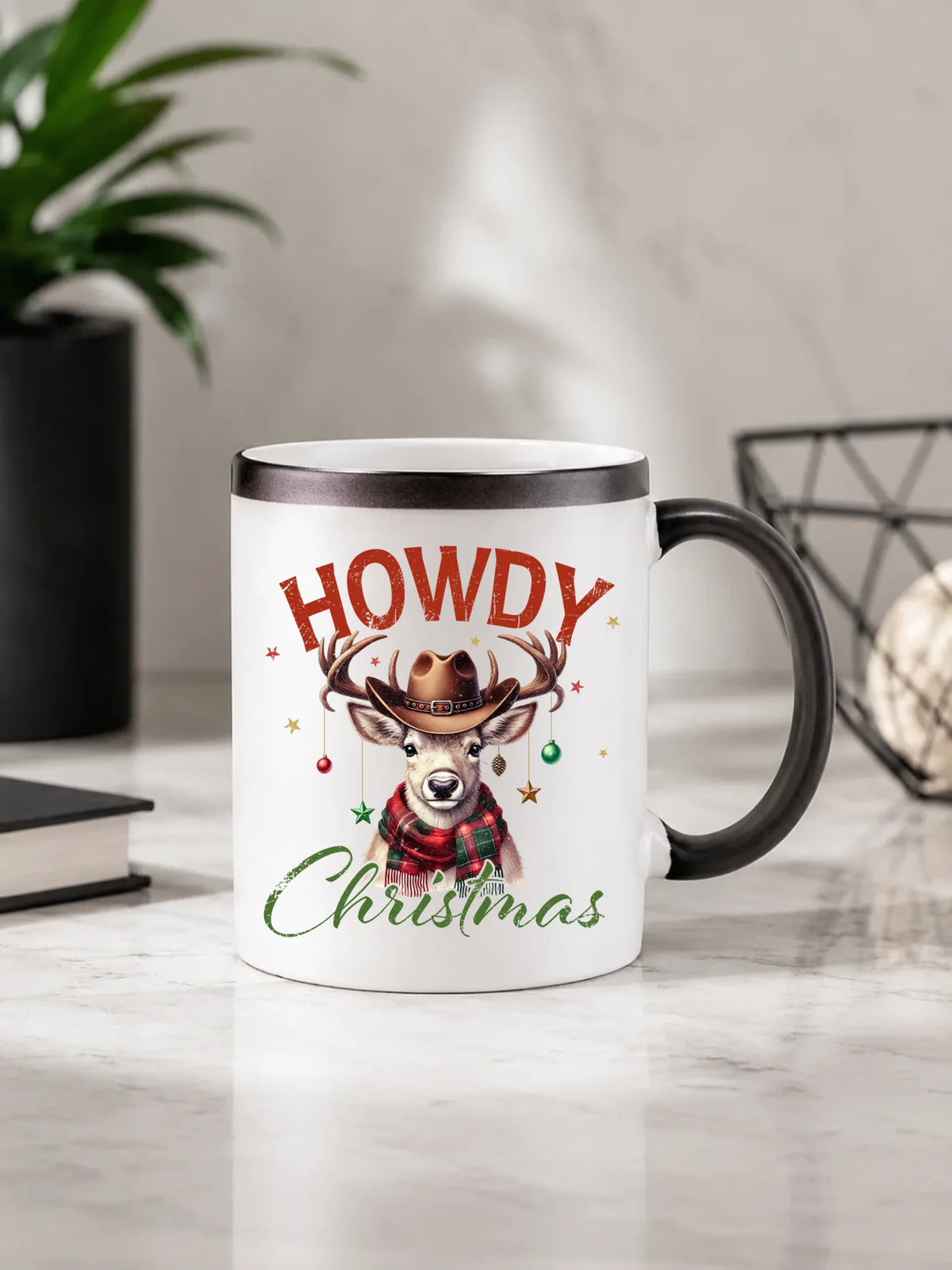 Kubek magiczny świąteczny - Howdy Christmas BN54