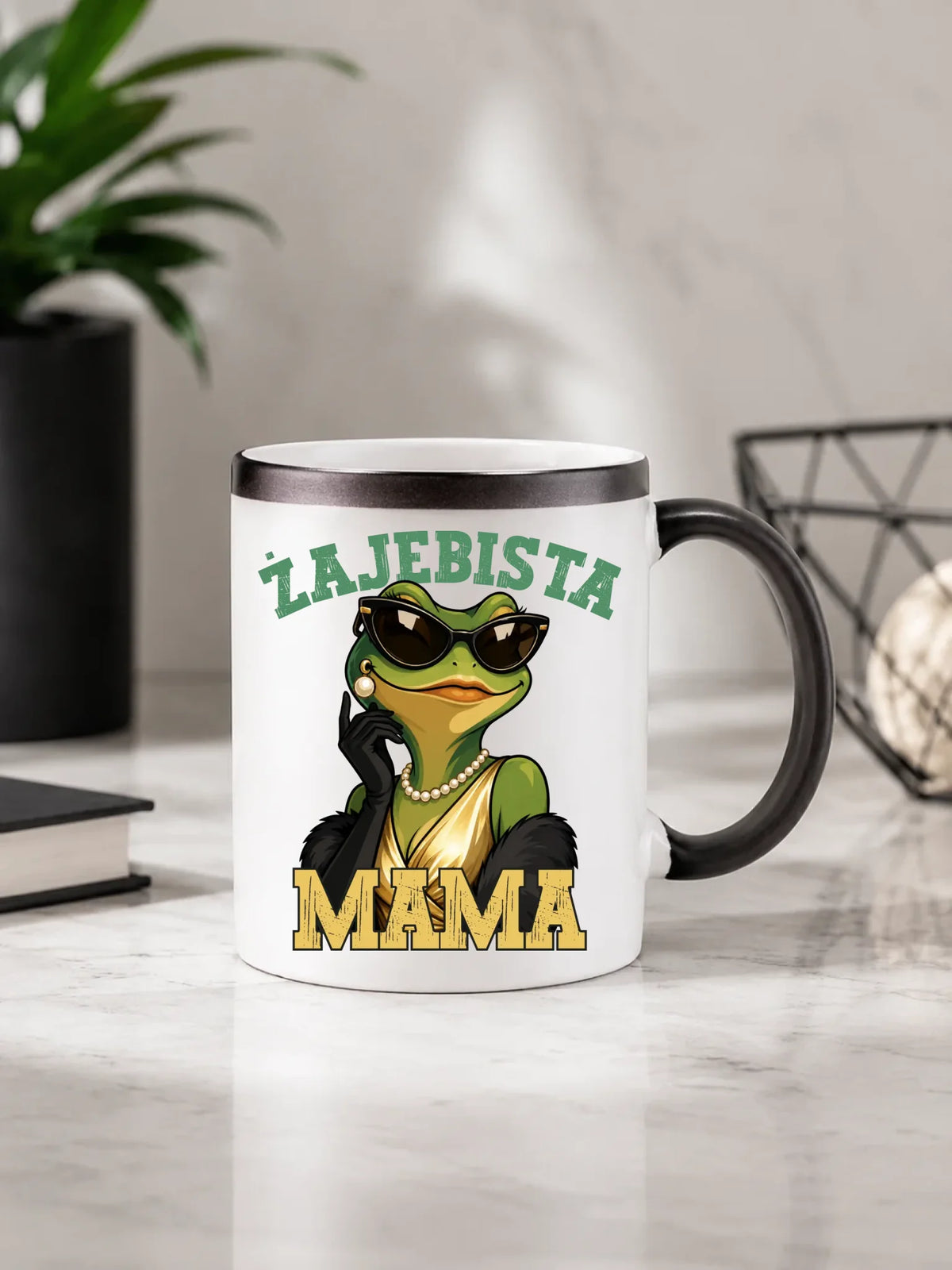 Kubek magiczny dla mamy - Żajebista Mama Glamour DM48