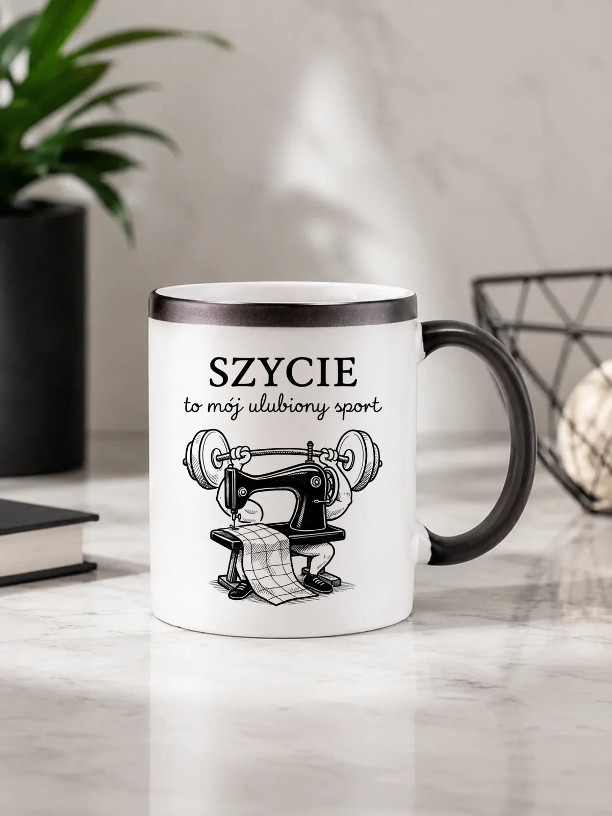 Kubek magiczny szyciowy dla krawcowej - Szycie to mój ulubiony sport HS23