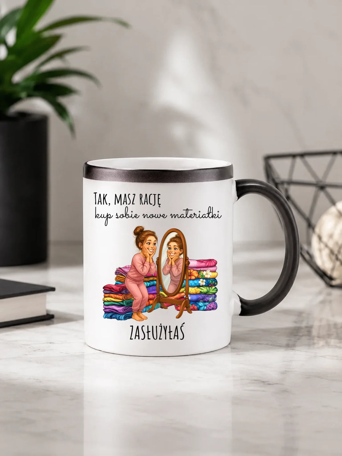 Kubek magiczny szyciowy dla krawcowej - Kup sobie materiałki HS22