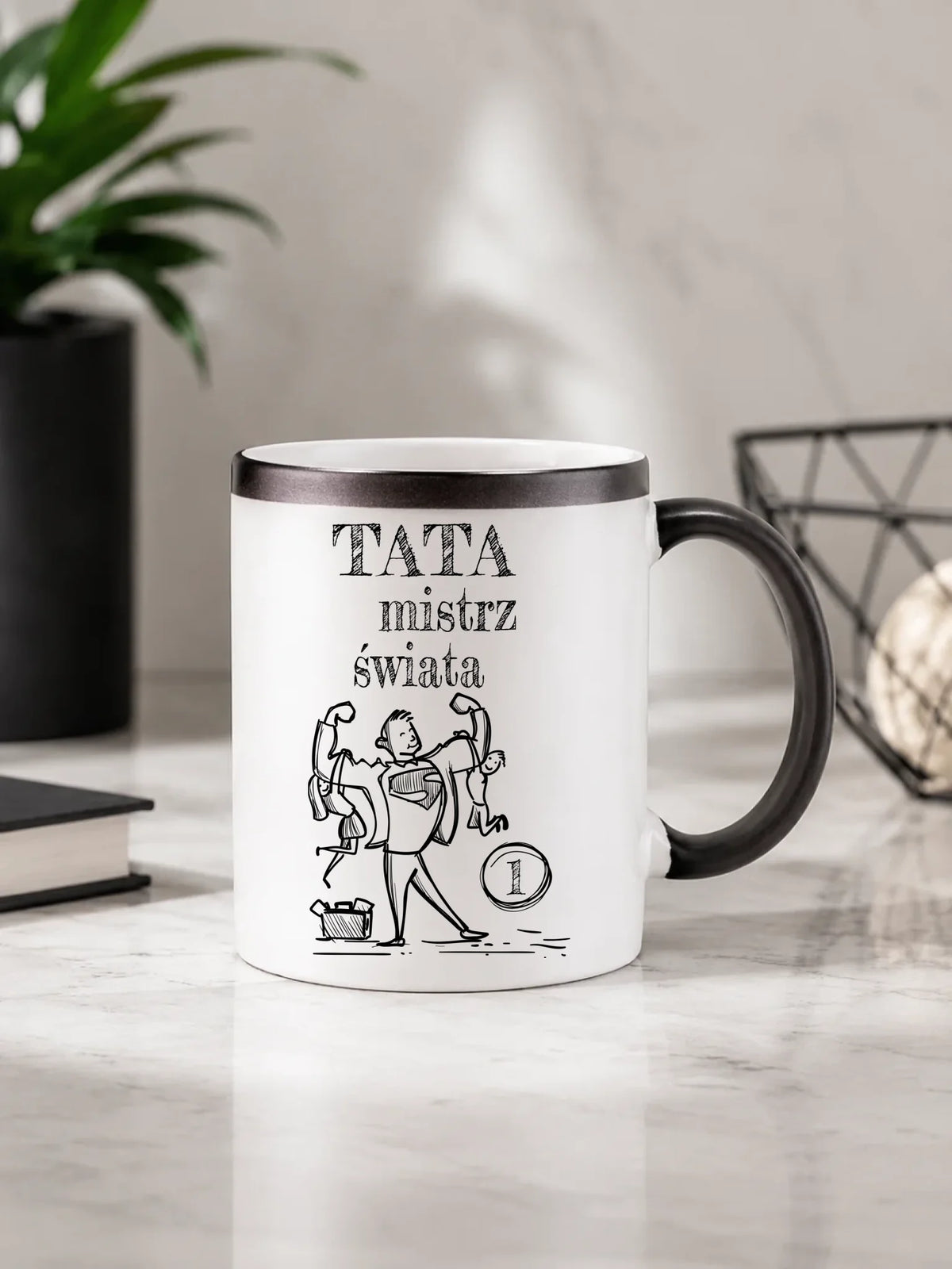 Kubek magiczny dla taty - Tata Mistrz Świata DT36