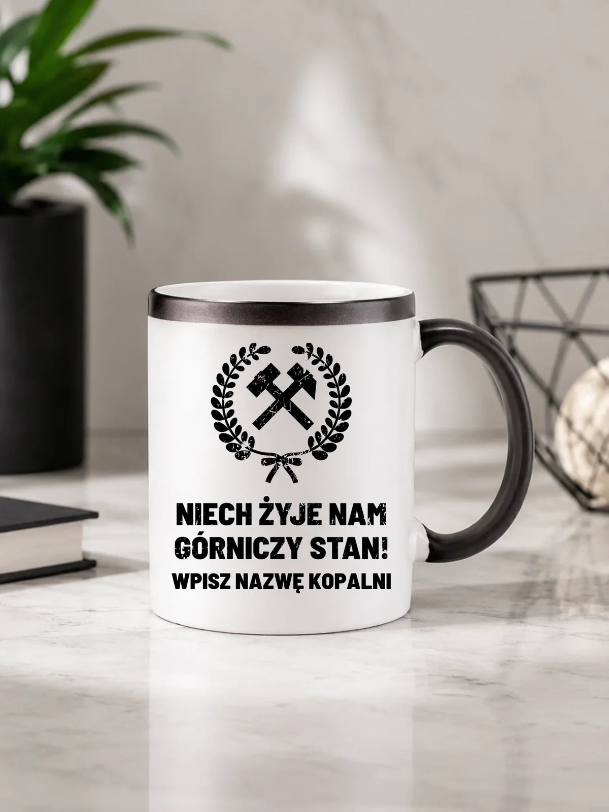 Kubek magiczny - prezent dla górnika - Niech żyje nam górniczy stan - personalizowany G24