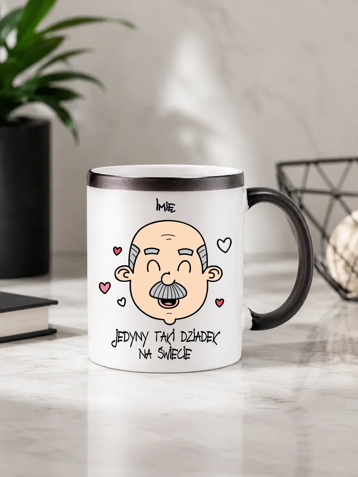 Kubek magiczny dla dziadka - Jedyny taki dziadek na świecie - personalizowany D15