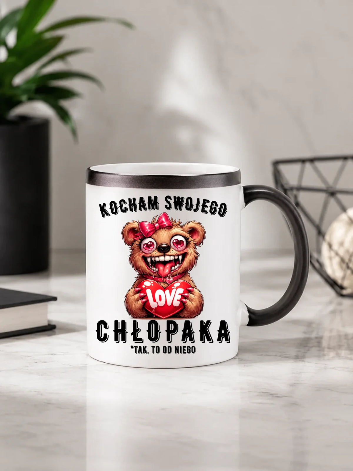 Kubek magiczny dla dziewczyny - Kocham swojego chłopaka W89