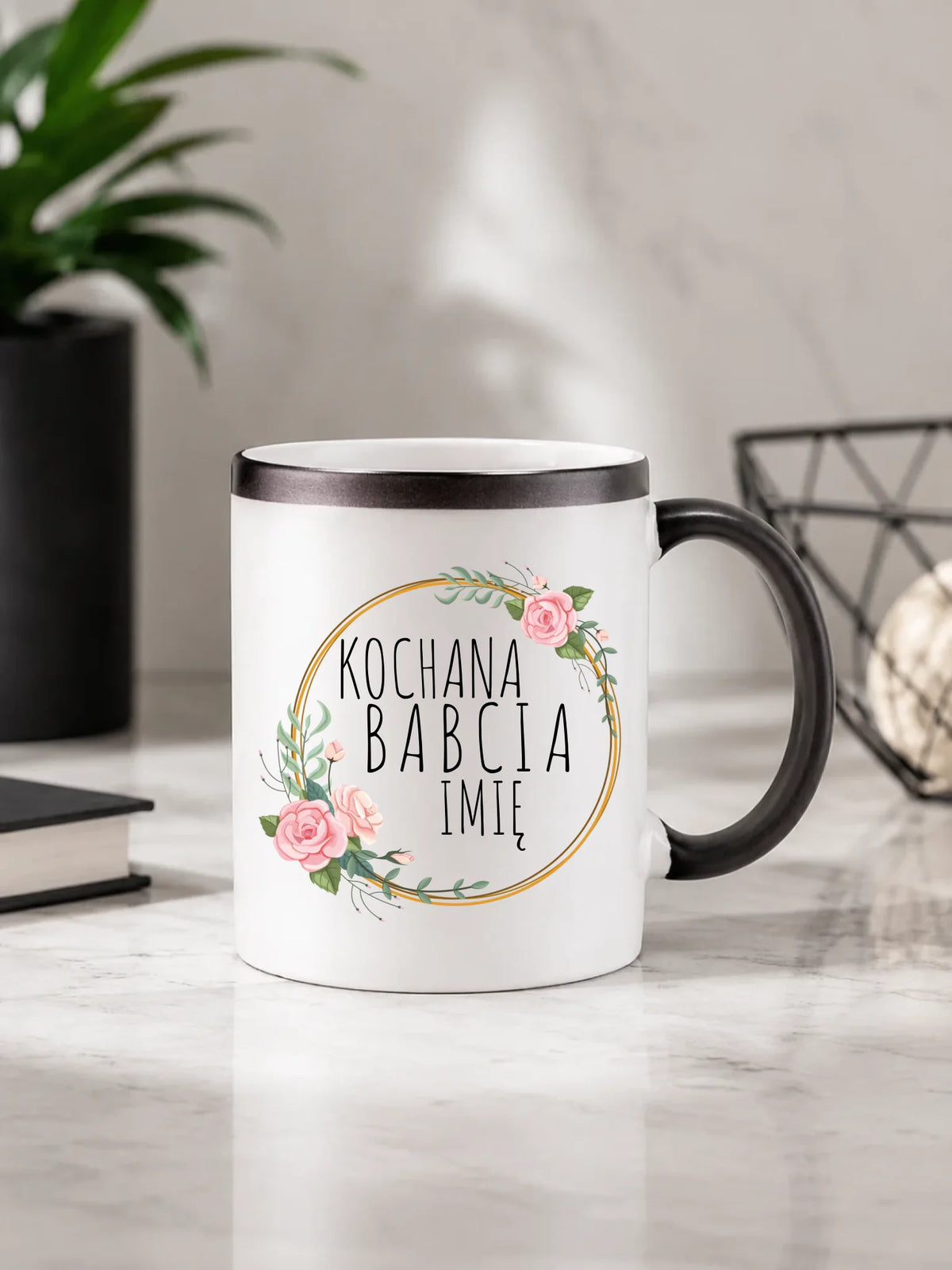 Kubek magiczny dla babci - Kochana Babcia - personalizowany B10