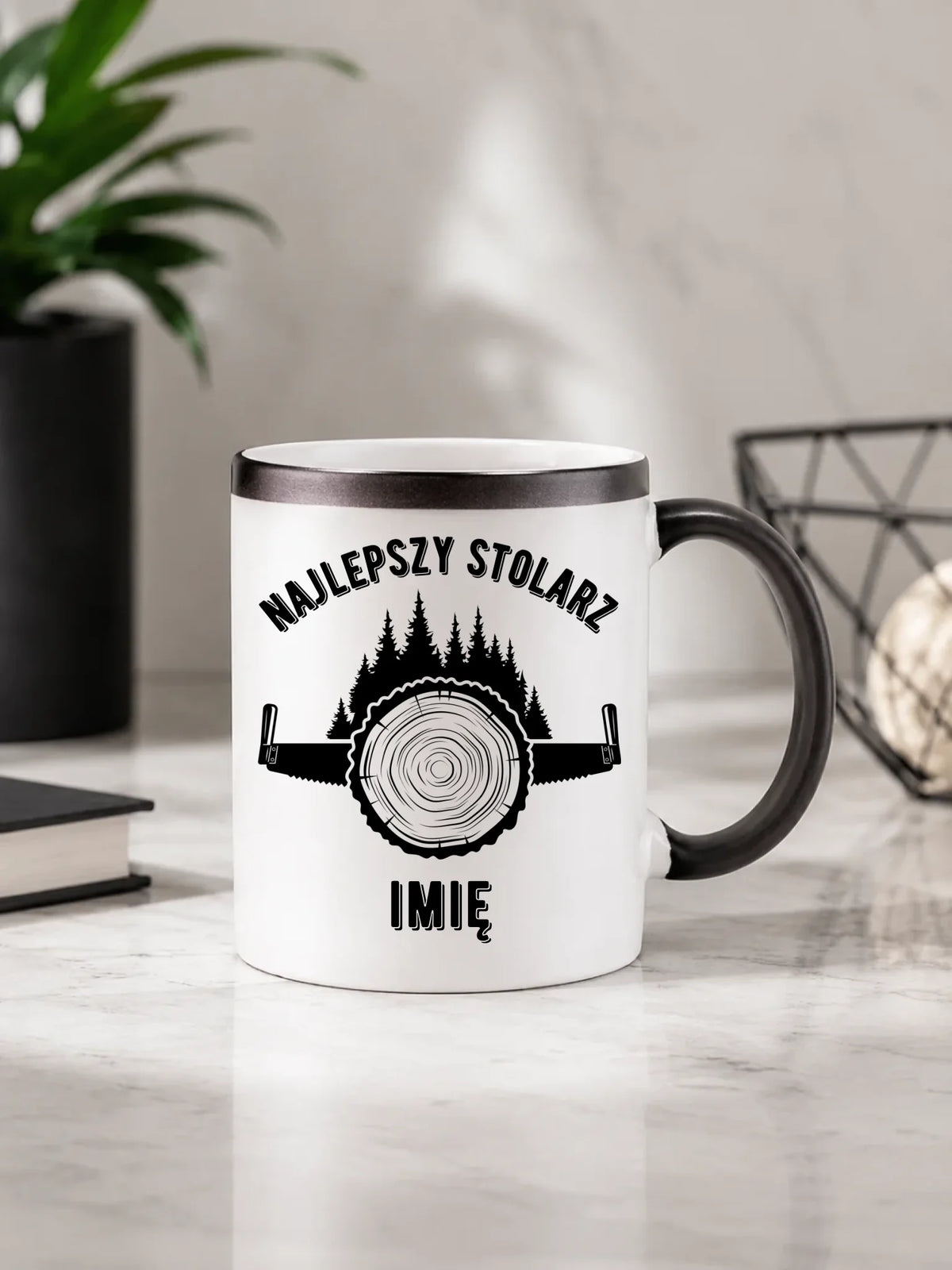 Kubek magiczny dla stolarza - Najlepszy stolarz - personalizowany ZS01
