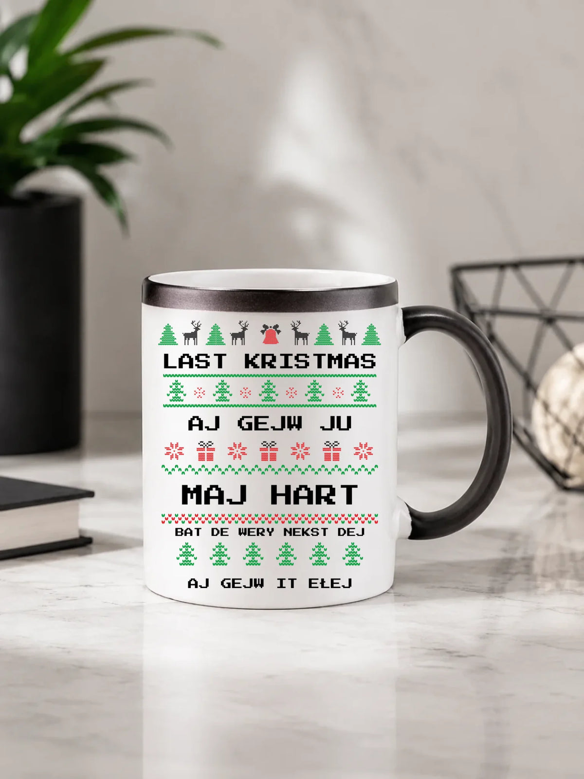 Kubek magiczny świąteczny - Last kristmas aj gejw ju maj hart BN13