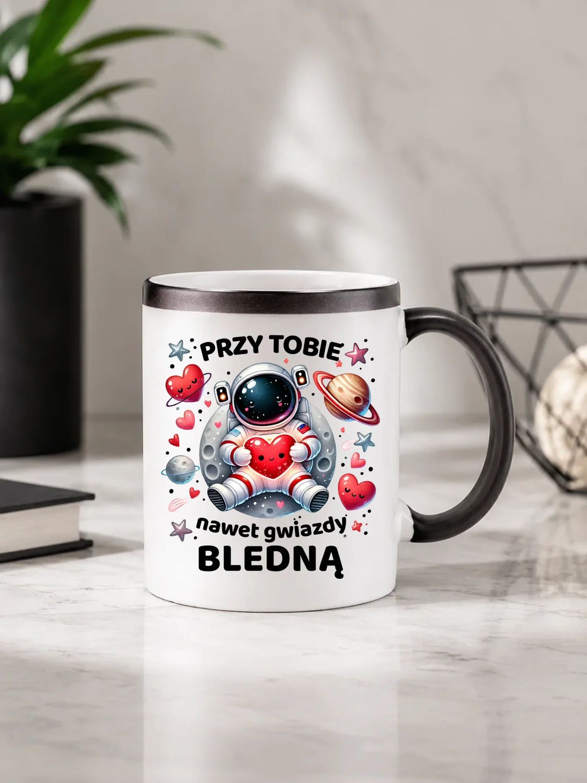 Kubek magiczny dla par - Przy Tobie nawet gwiazdy bledną W57