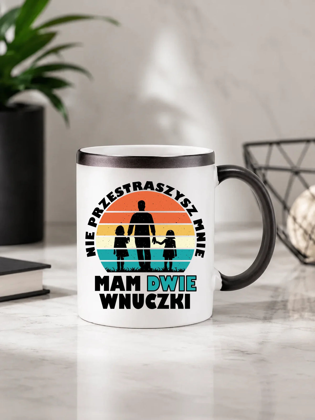 Kubek magiczny dla dziadka - Nie przestraszysz mnie mam dwie wnuczki D41