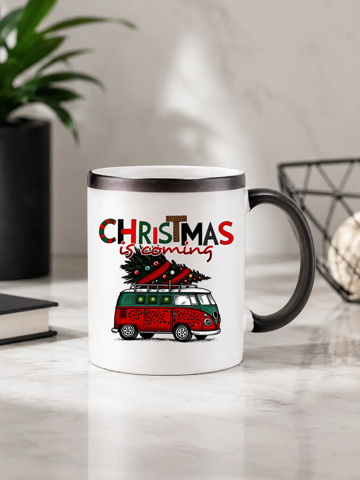 Kubek magiczny świąteczny - Kamper Christmas is coming BN42