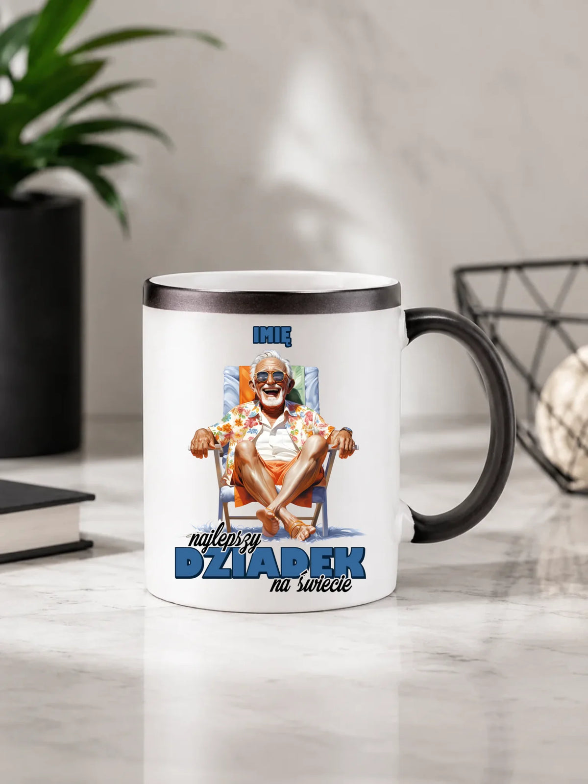 Kubek magiczny dla dziadka - Najlepszy Dziadek na świecie - personalizowany D14