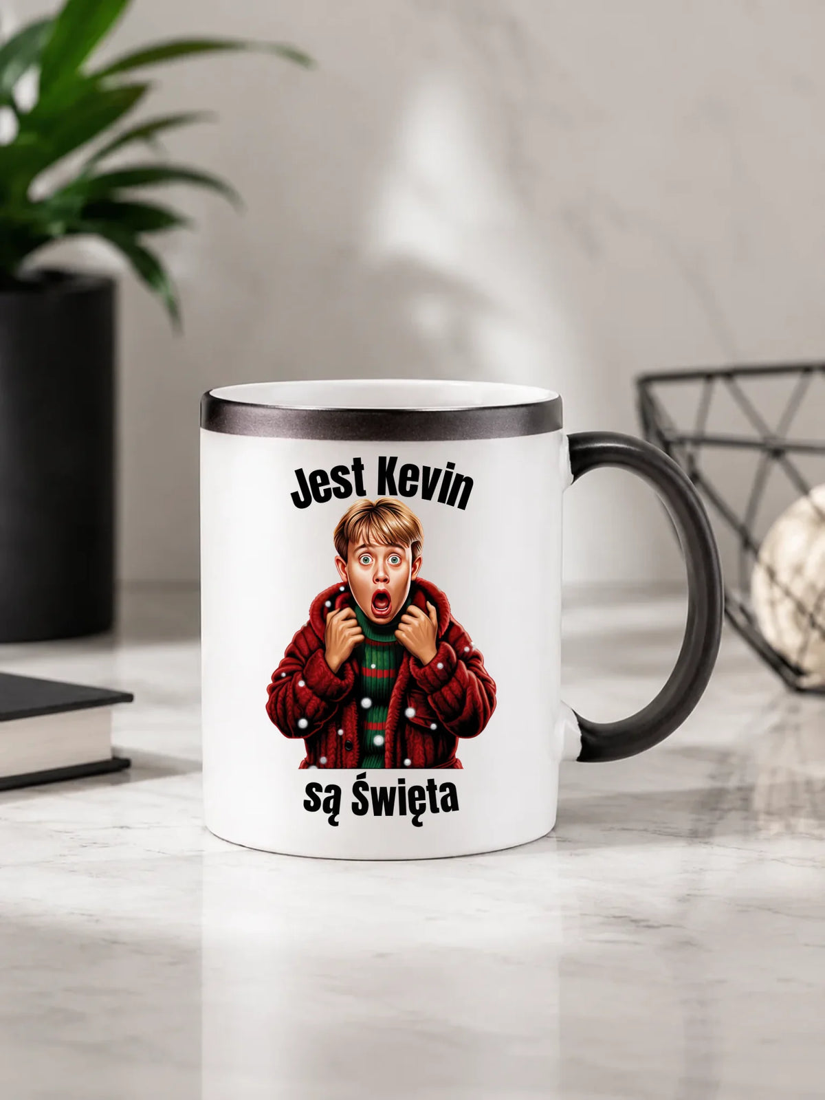 Kubek magiczny świąteczny - Jest Kevin są święta BN27