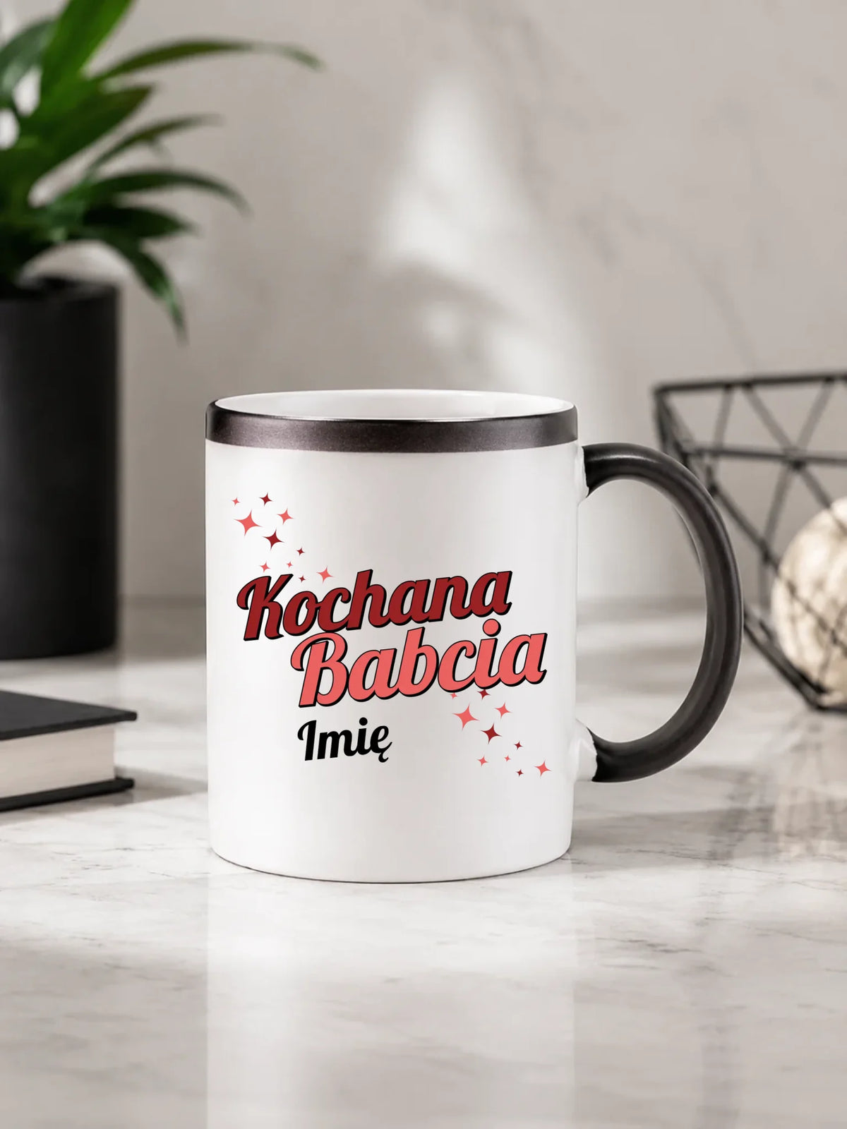 Kubek magiczny dla babci - Kochana Babcia - personalizowany B05