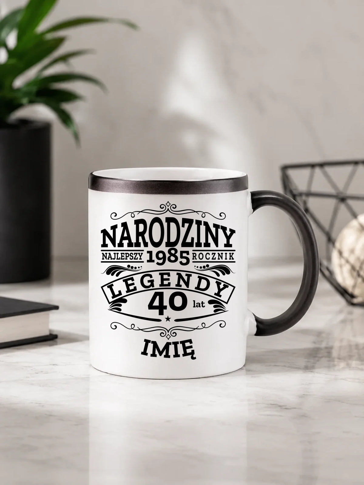 Kubek magiczny na urodziny - Narodziny Legendy - personalizowany